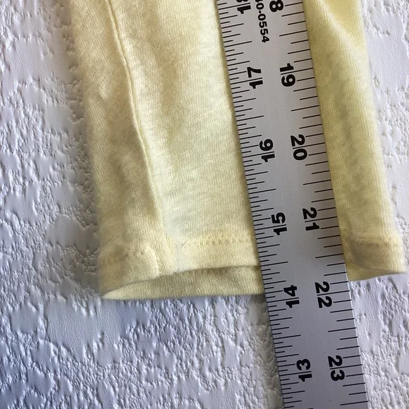 Joie Pale‎ Yellow Linen Blend Bolero Shrug Crop Cardigan Size 8 NEW - Picture 6 of 10